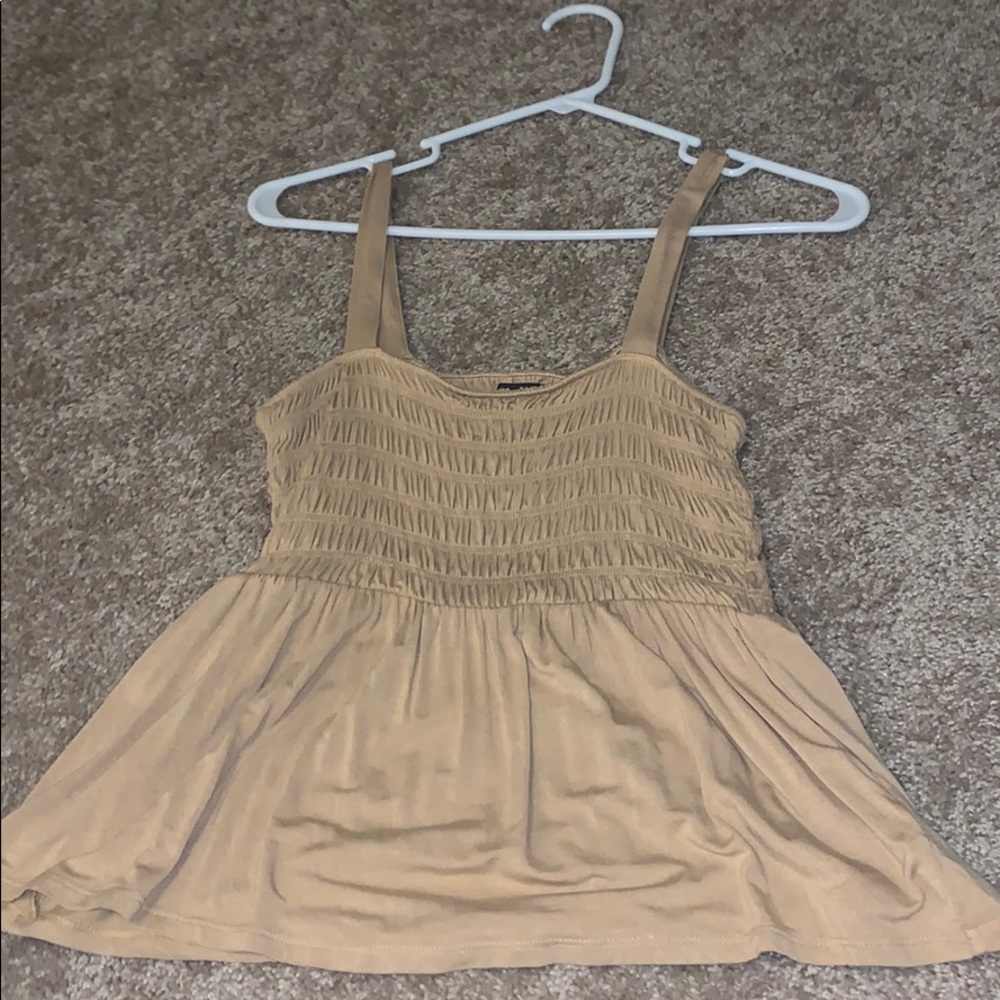 Yellow flowy tank top